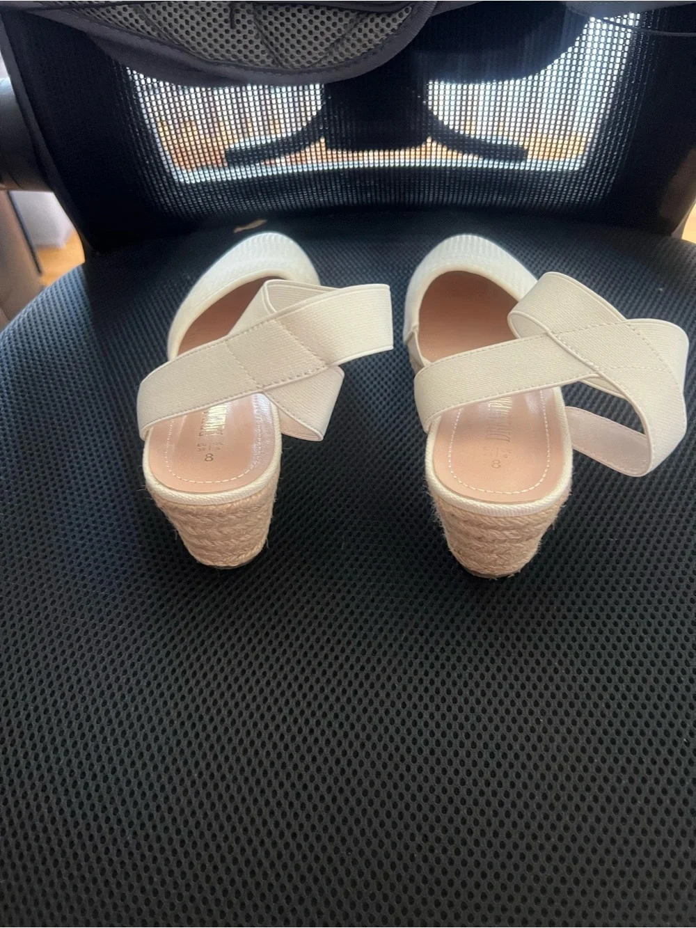 Dream Pairs Cream Ankle-Strap Espadrille